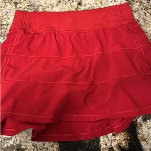 Red Lululemon Skirt